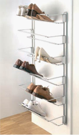 Wall Rail Shoe Rack 1